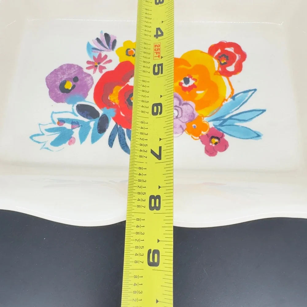 The Pioneer Woman Breezy Blossom Rectangular Baker Floral Stoneware Casserole